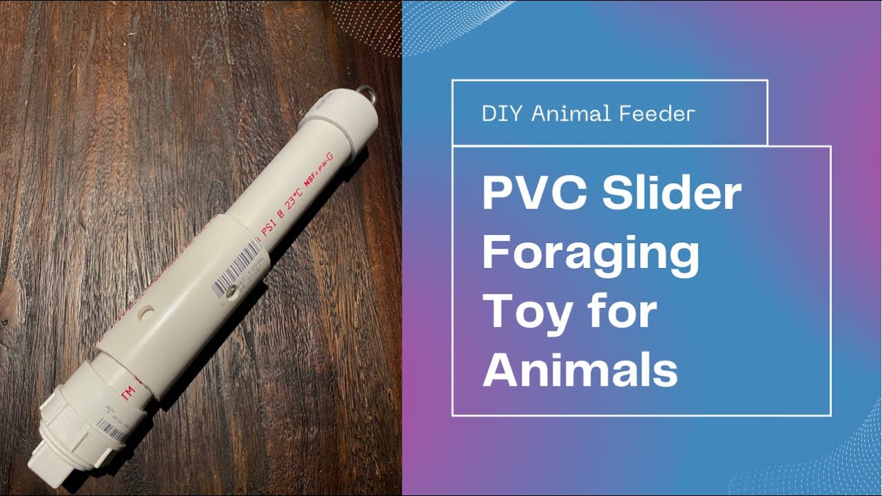 DIY PVC Slider Foraging Feeder for Animals