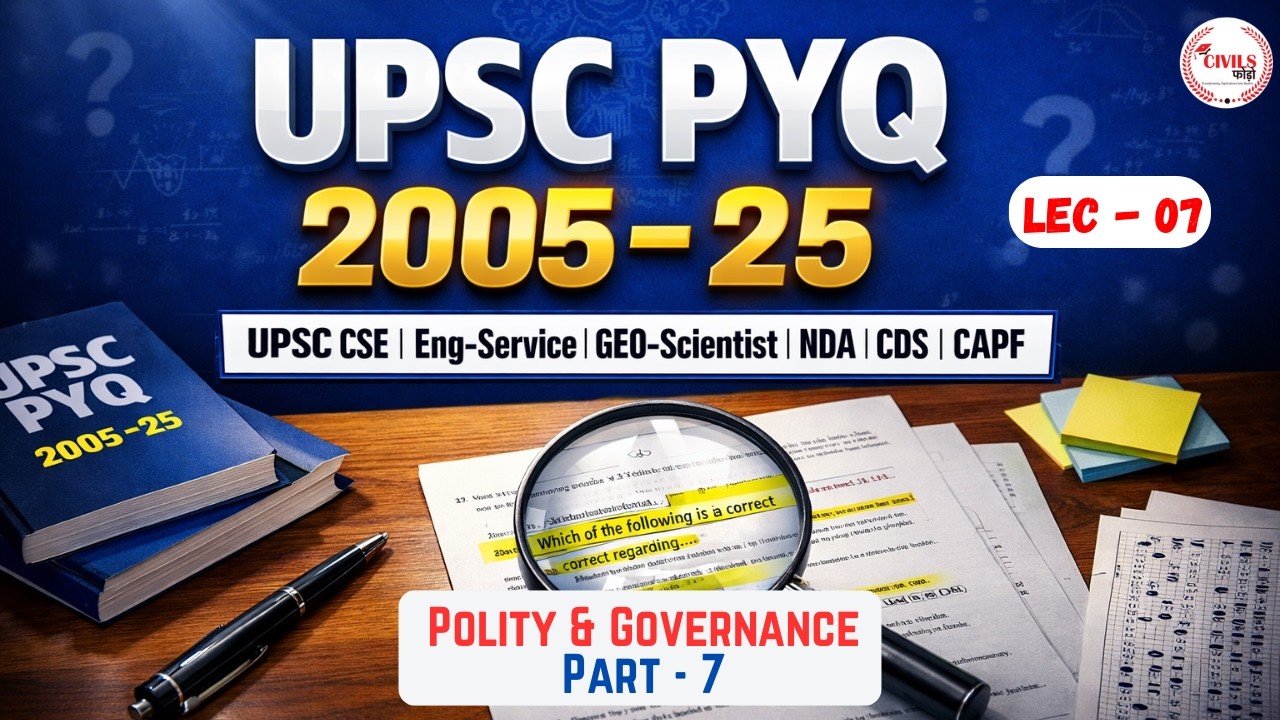 UPSC PYQ 2005–2025 | Env & Ecology I Biodiversity & Conservation - 07| Prelims 2026 | Vikus Patel