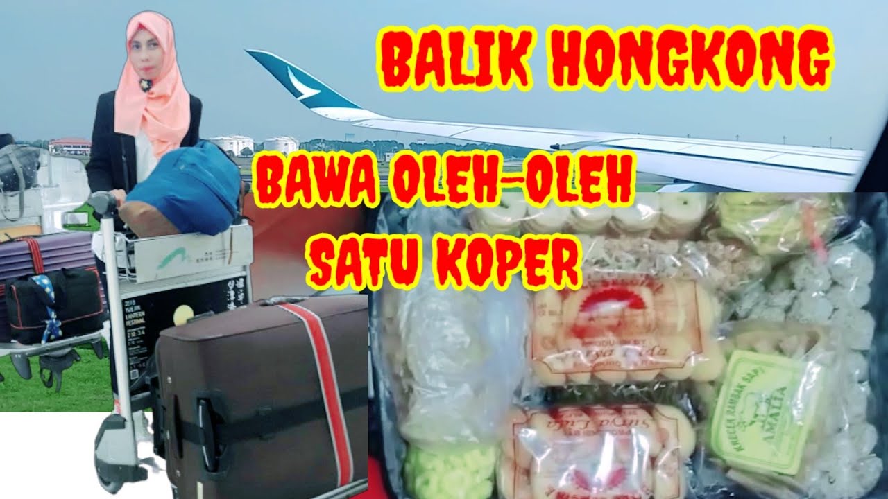 UNBOXING SATU KOPER OLEH-OLEH DARI INDONESIA #penerbangan-indonesia_hongkong