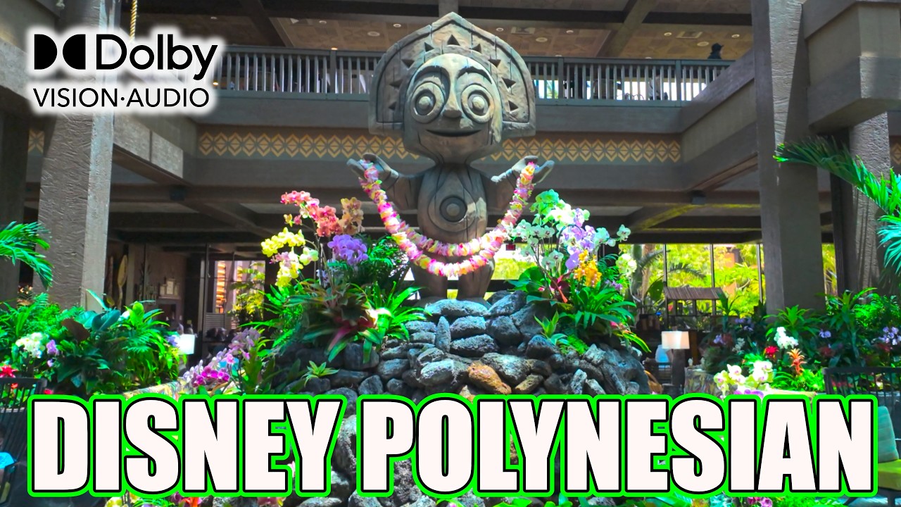 NO TALK! Walking the Polynesian Resort Tour Disney World