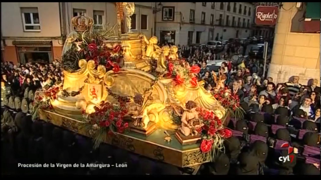 Procesión de la Virgen de la Amargura, León (12/04/2017)