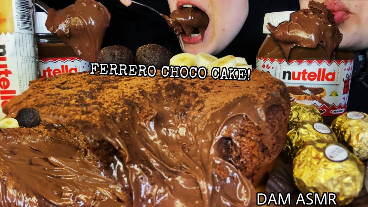 Nutella. Торт из лесного ореха с шоколадным лавовым тортом с Ferrero, трюфелями. Есть звуки. Десерт🍫