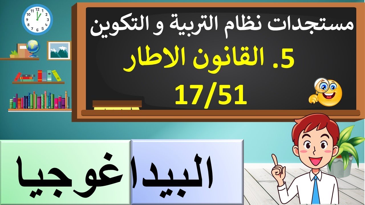 القانون الاطار 17.51 للتربية والتكوين ملخص شامل.