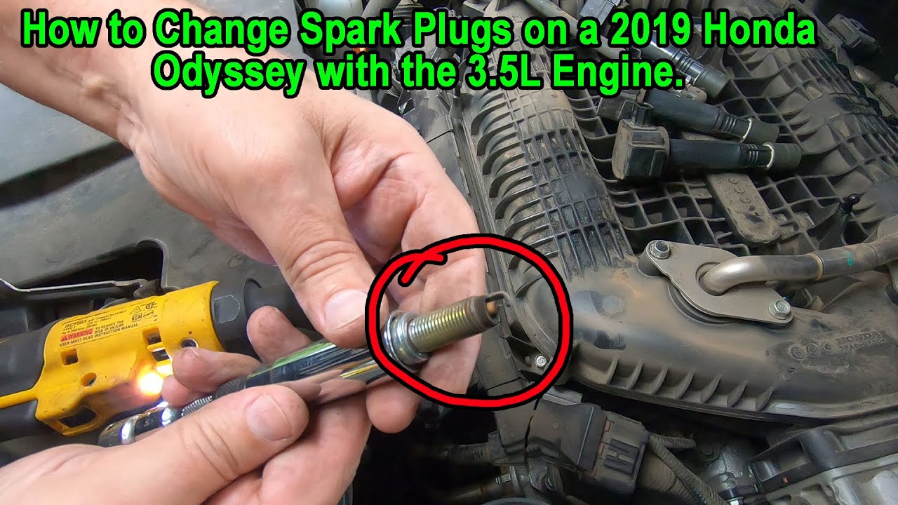 How to Change Spark Plugs on a 2019 Honda Odyssey with the 3.5L V6 Engine.