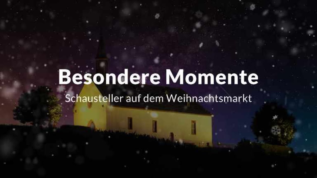 Besondere Momente - Schausteller auf dem Weihnachtsmarkt