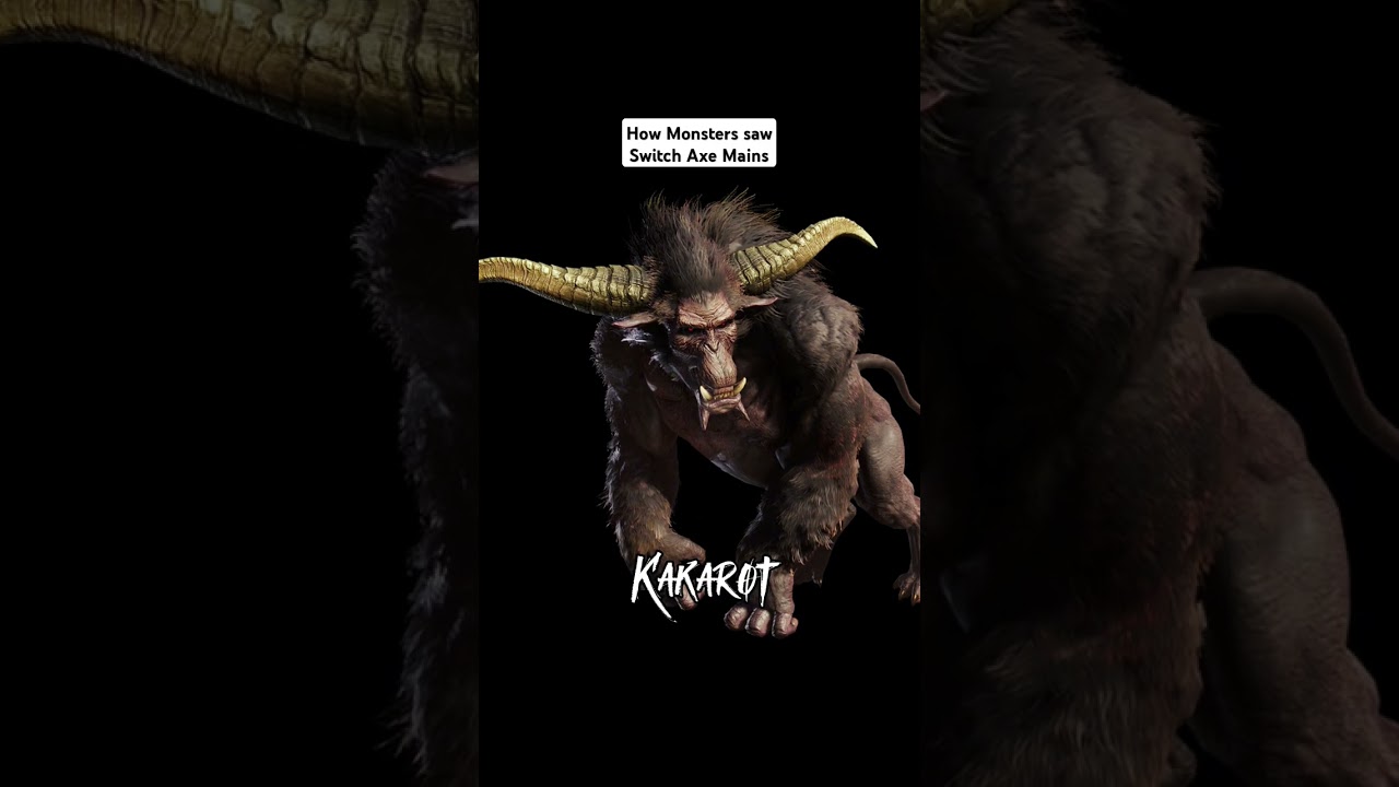 Как монстры увидели Switch Axe Mains#mhw #mhwi #monsterhunterwilds #monsterhunterworld #howtheysaw