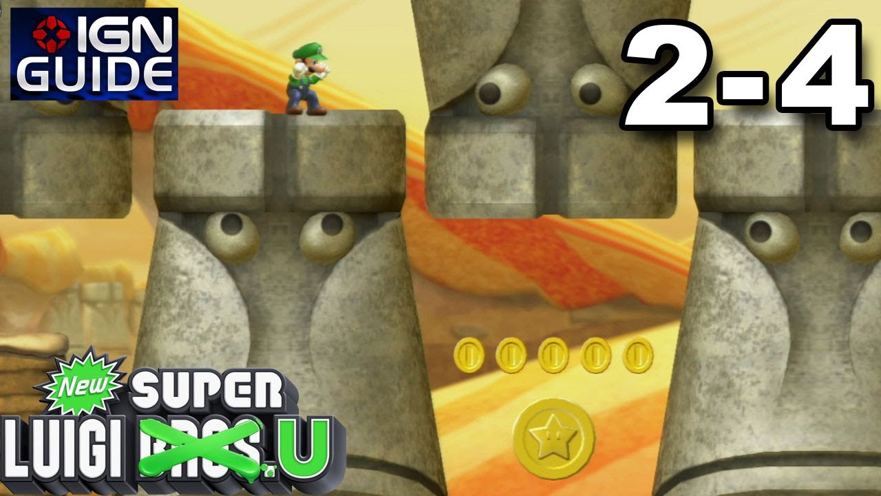 New Super Luigi U 3 Star Coin Walkthrough - Layer-Cake Desert-4: The Walls Have Eyes