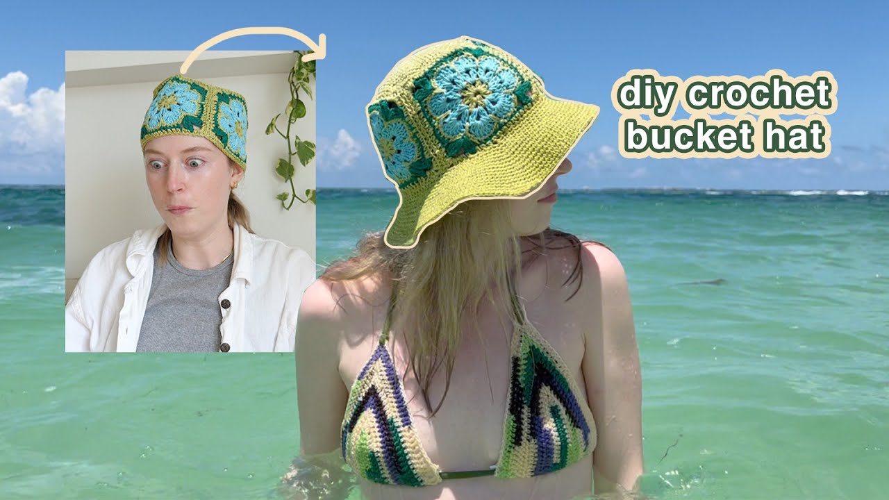 I made my DREAM Pinterest inspired CROCHET bucket hat and you can too! (cuz it's crochet season)