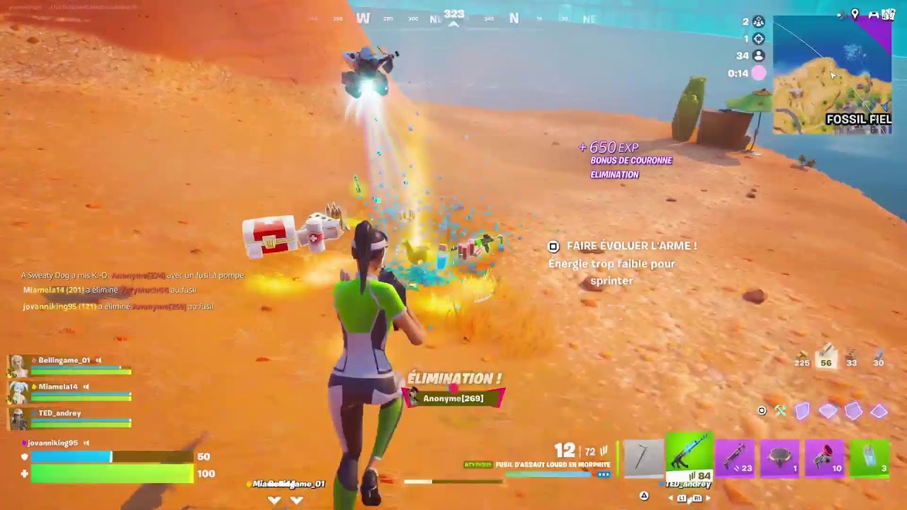 live fornite avec des potes