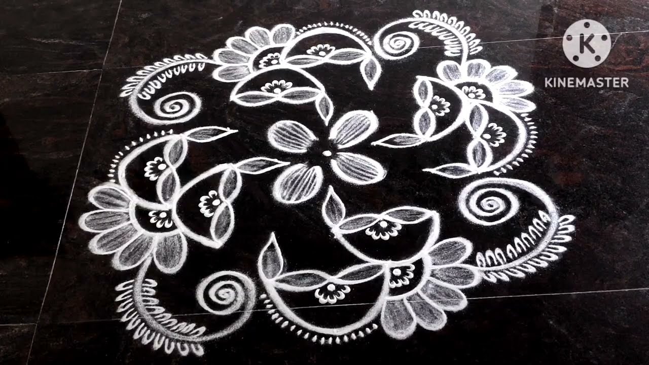 Mahashivratri special rangolidesigns/maasi madham rangoli/easy sivarathiri muggulu designs with dots