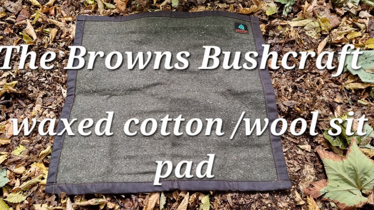The Browns Bushcraft Waxed cotton /wool sit pad