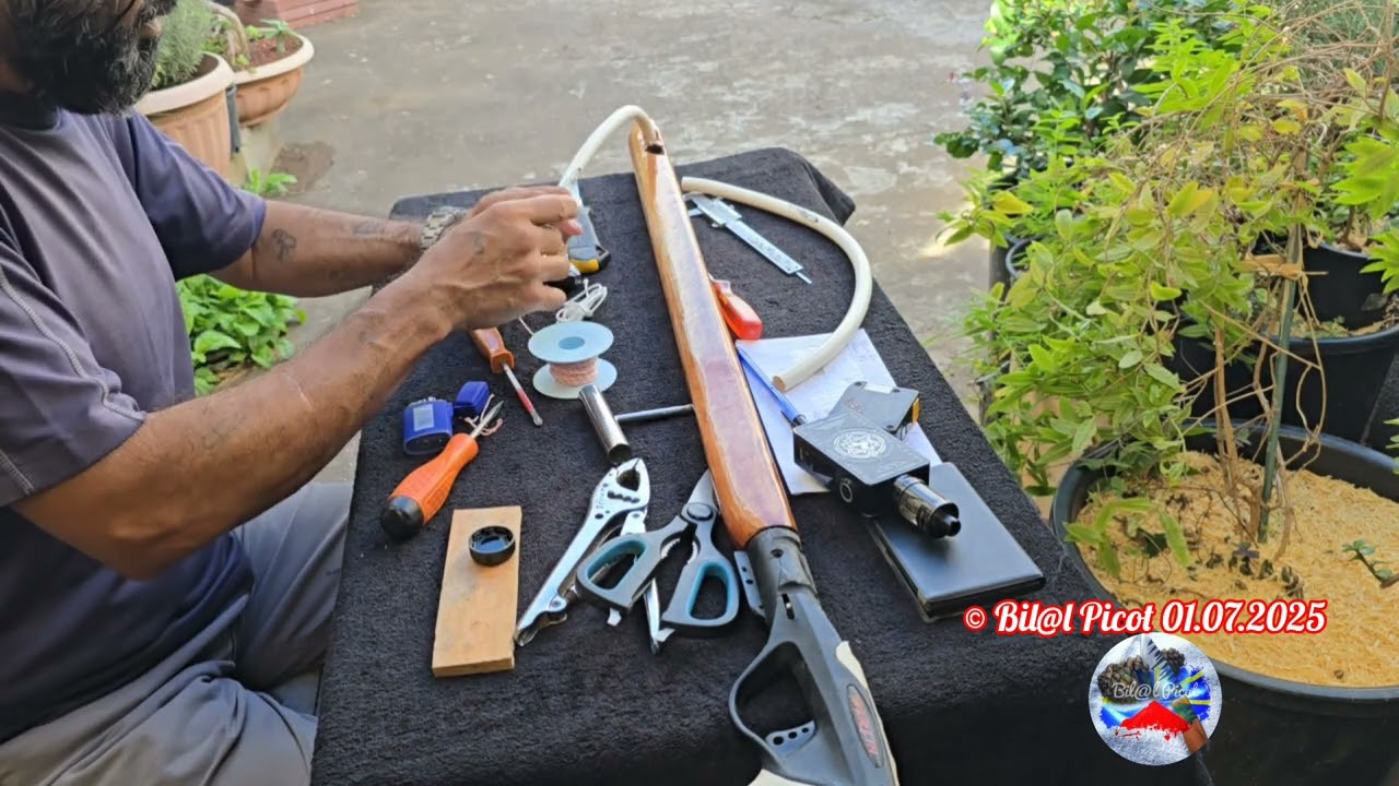 Fabrication de harpon / fusil de chasse sous marine standard en bois de tamarin 974 🇷🇪 - Partie 3