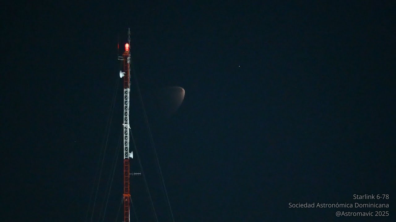 Starlink 6-78 visto desde Santo Domingo, RD