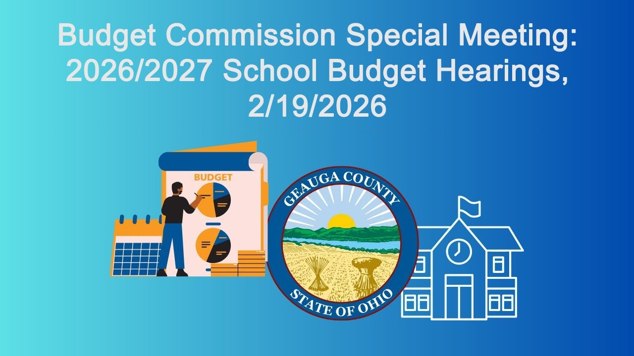 Budget Commission Special Meeting:  2026/2027 School Budget Hearings, 2/19/2026