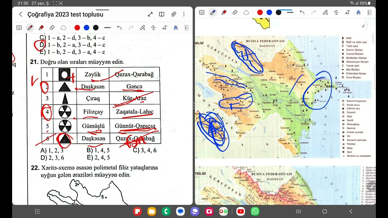 COĜRAFİYA.DİM.AZƏRBAYCANIN MİNERAL EHTİYATLARI 82 TEST