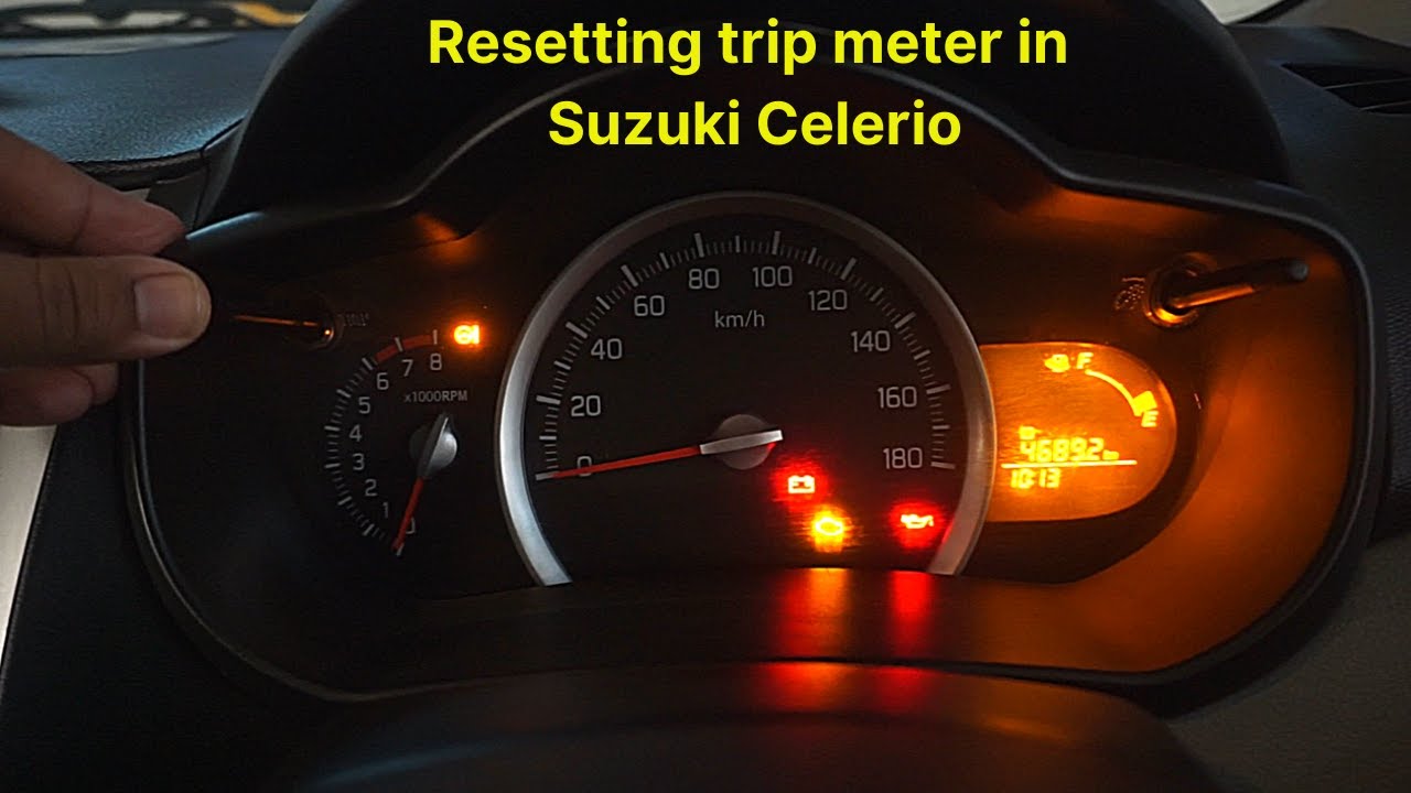 How to reset trip meter in Maruti suzuki Celerio