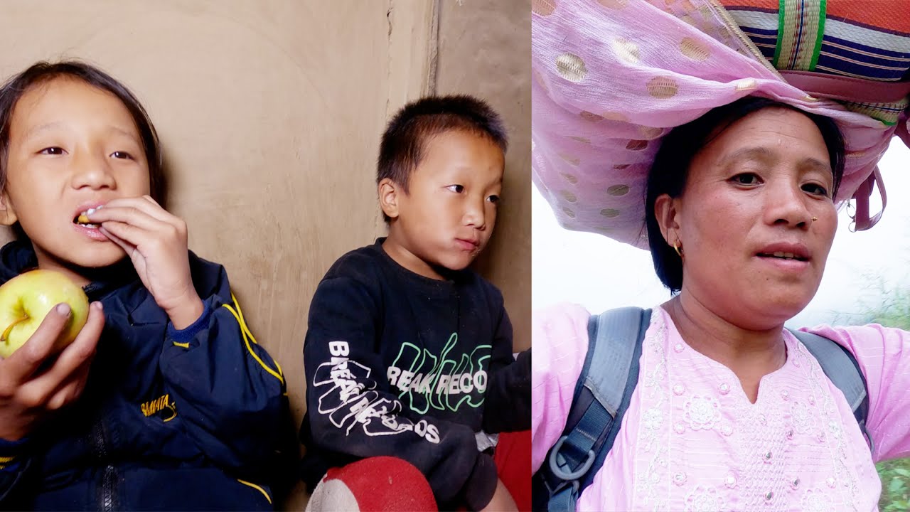 sarmila came back to house from relatives || Bhumi family in the village || Life in rural Nepal  ||