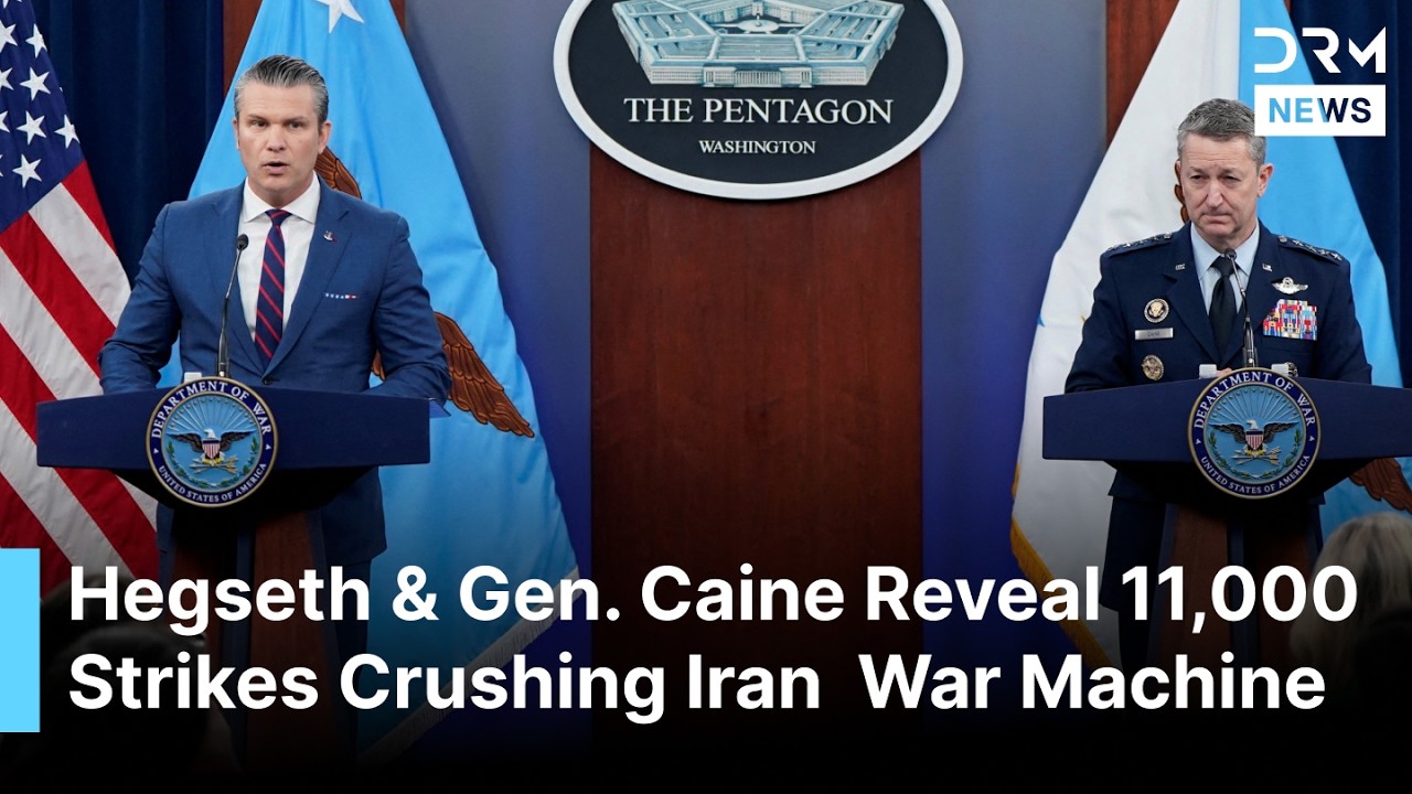 FULL PRESSER: Pete Hegseth & Gen. Dan Caine Reveal 11,000 Strikes Crushing Iran War Machine | AC1B