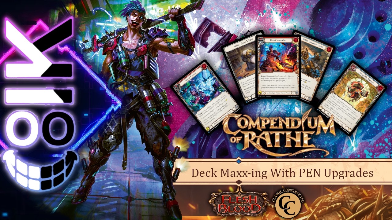 Колода Maxx Nitro PEN, жетоны Respect the Wrench (Compendium of Rathe) | Flesh and Blood TCG