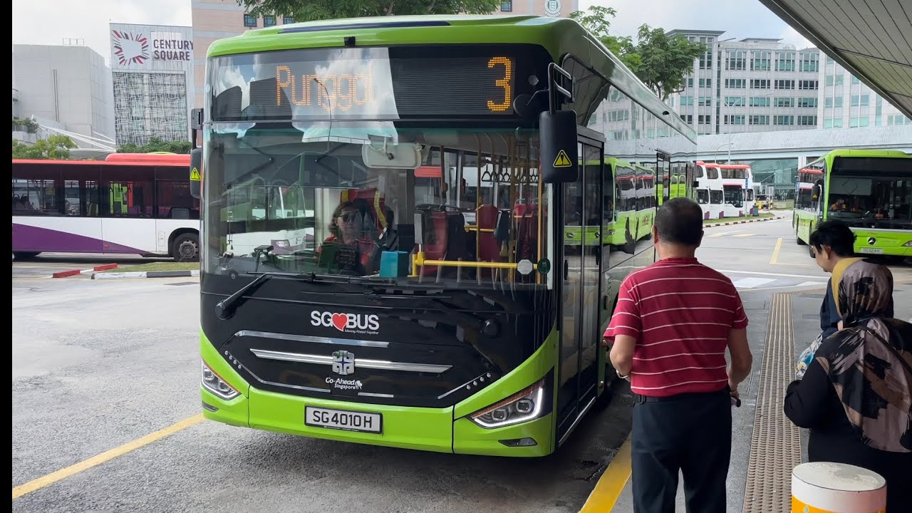 Go Ahead Singapore Bus Service 3 SG4010H Zhongtong LCK6126EVG