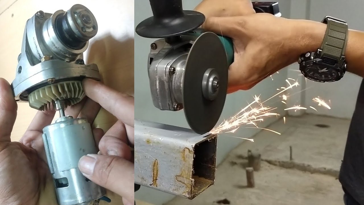 Homemade Cordless Angle Grinder | how to make cordless angle grinder | diy cordless angle grinder