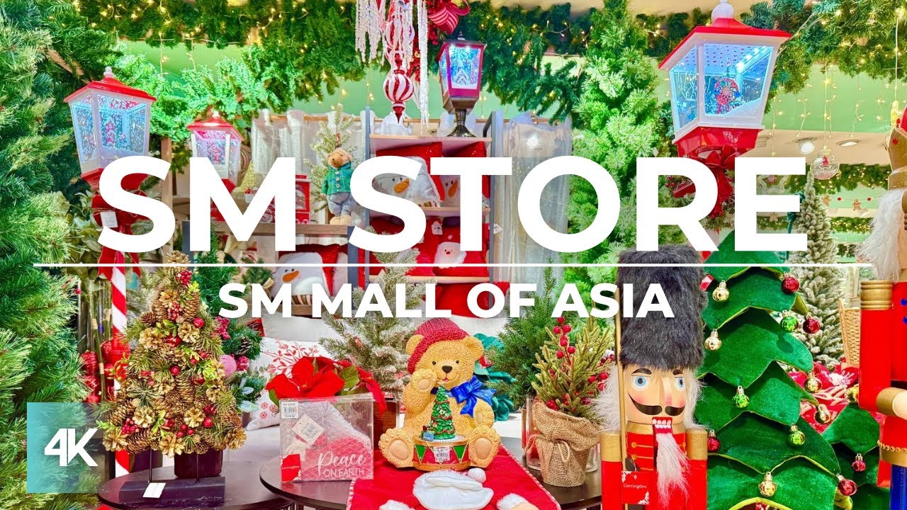 Магазин SM в торговом центре SM Mall of Asia | 4K | Новые и недорогие товары для дома | Рождестве...