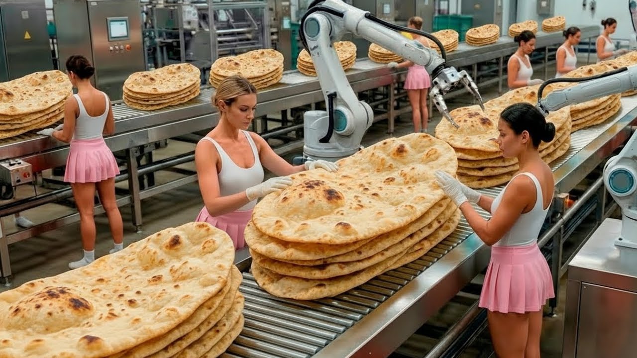 Inside the Chapati Factory_ From Raw Flour to Finished Flatbreads You Won’t Believe This Process