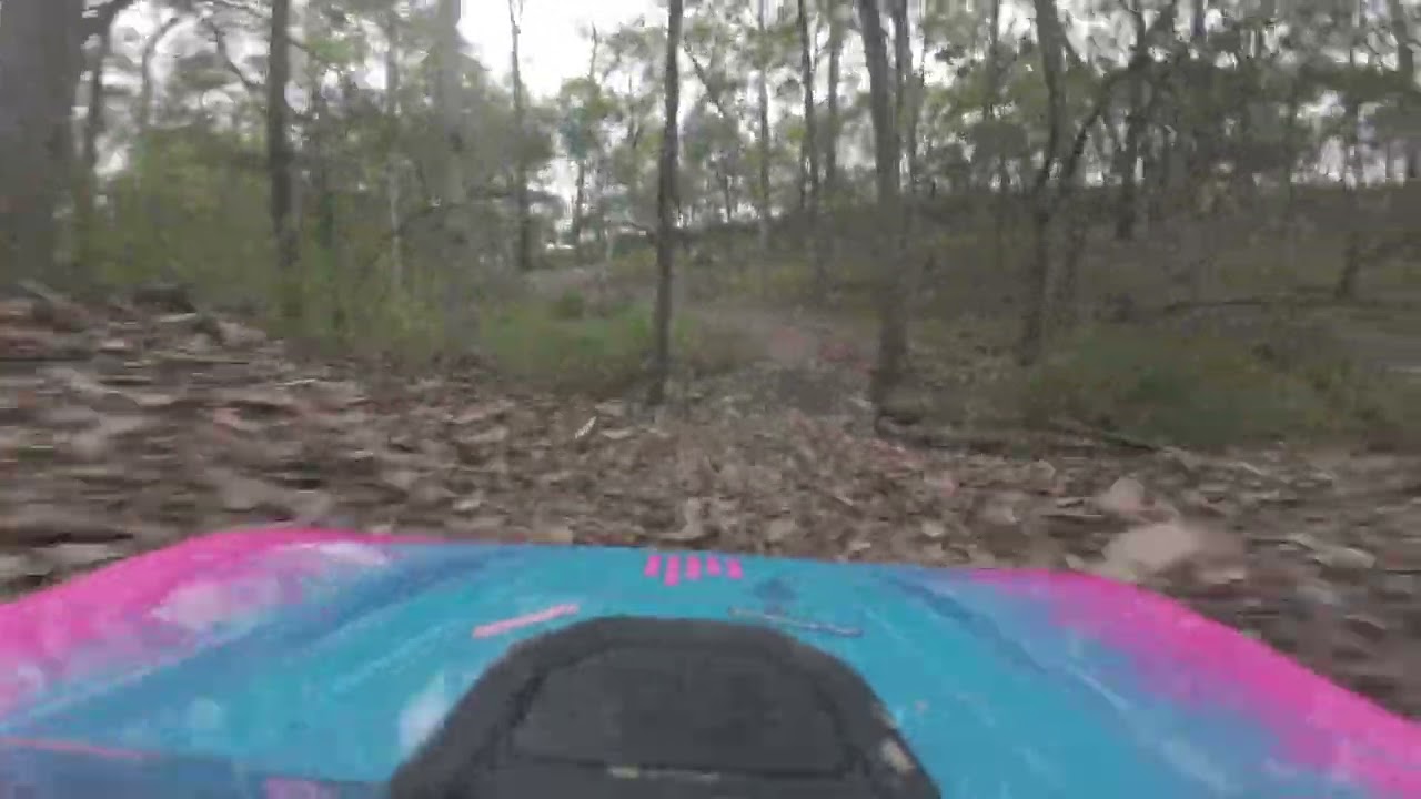 Crashing out of the Ironbark Gully Baja Rally FPV RC Trophy truck