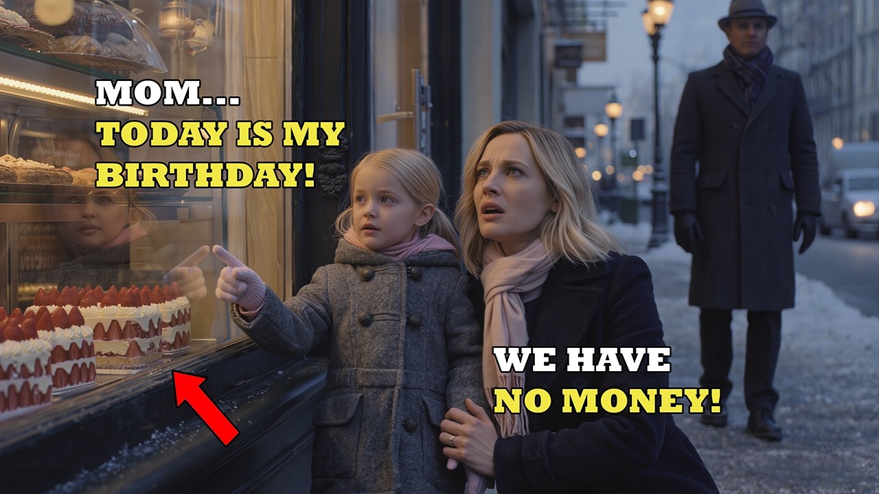 POOR MOTHER CANNOT BUY BIRTHDAY CAKE FOR HER DAUGHTER BUT YOUNG BILLIONAIRE SEES EVERYTHING