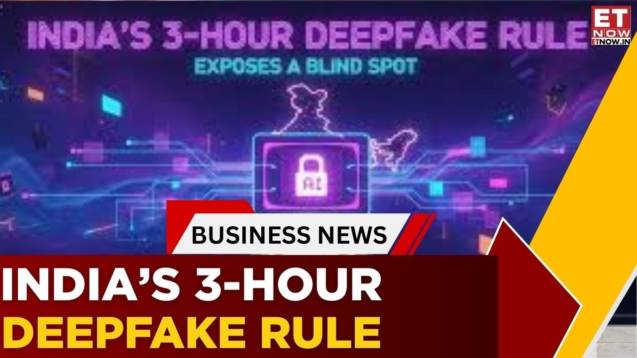 India’s 3-Hour Deepfake Takedown Rule | Protection vs Free Speech Debate | India Tonight | Business
