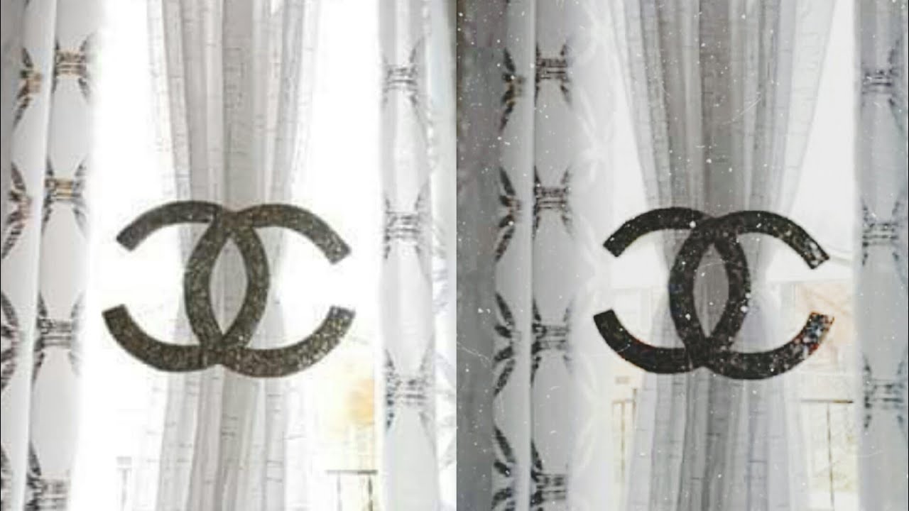 DIY CURTAIN TIEBACK IDEA!CHANEL CURTAIN TIEBACK IDEA!