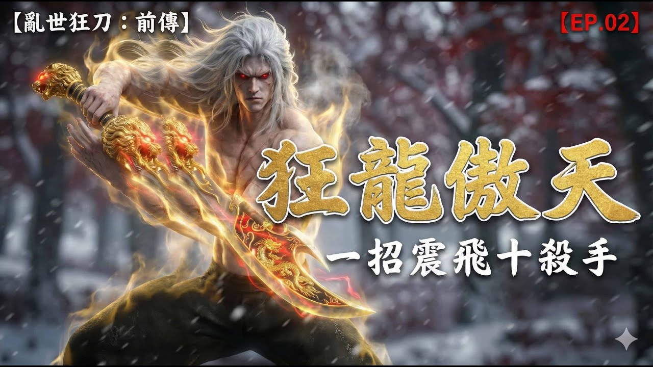 《霹靂狂刀：前傳》第二章【楓紅雪落】—— 宿命重逢，狂龍傲天拔刀一戰！(4K AI Animation)