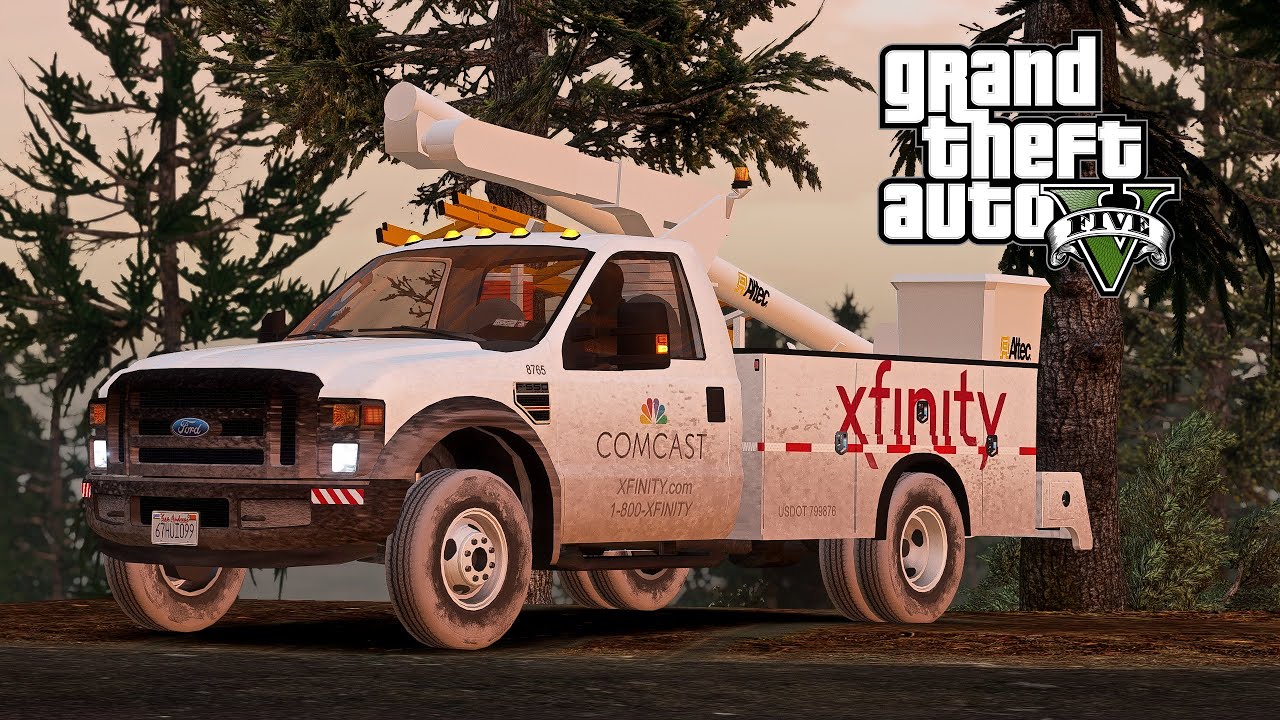 GTA V:  FIVEM FULLY FUNCTIONAL BUCKET TRUCK!!