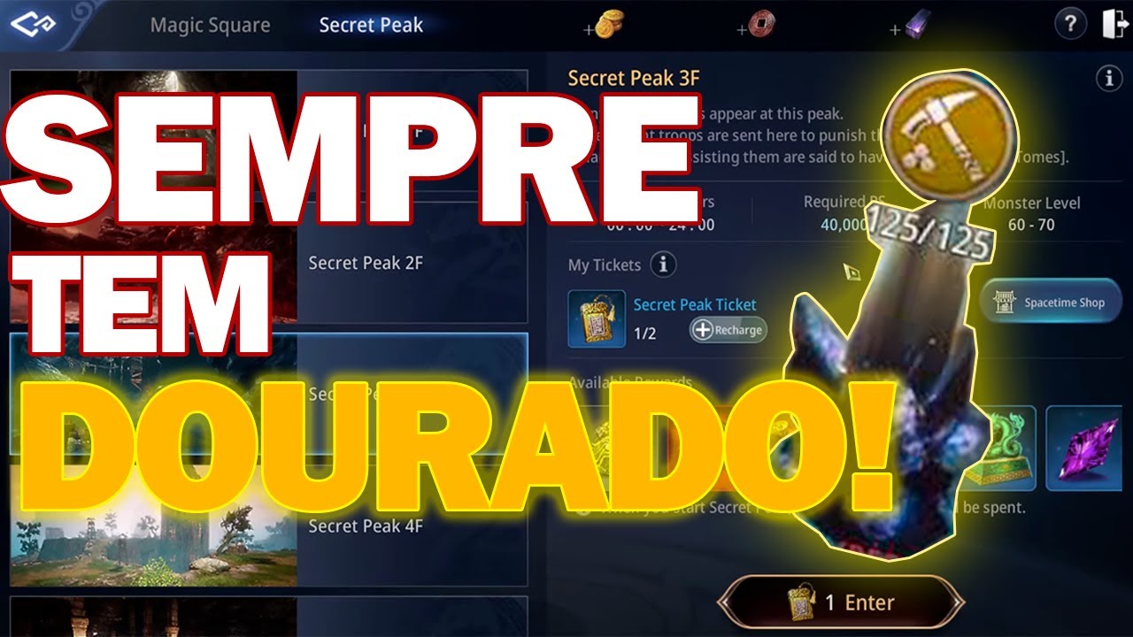 MELHORES locais de DARK STEEL DOURADO no Pico Secreto! - MIR4