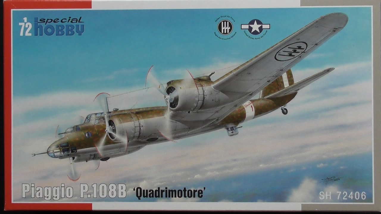 RARE ITALIAN BOMBER! Piaggio P.108B 1/72 Special Hobby - Unboxing & First Look!