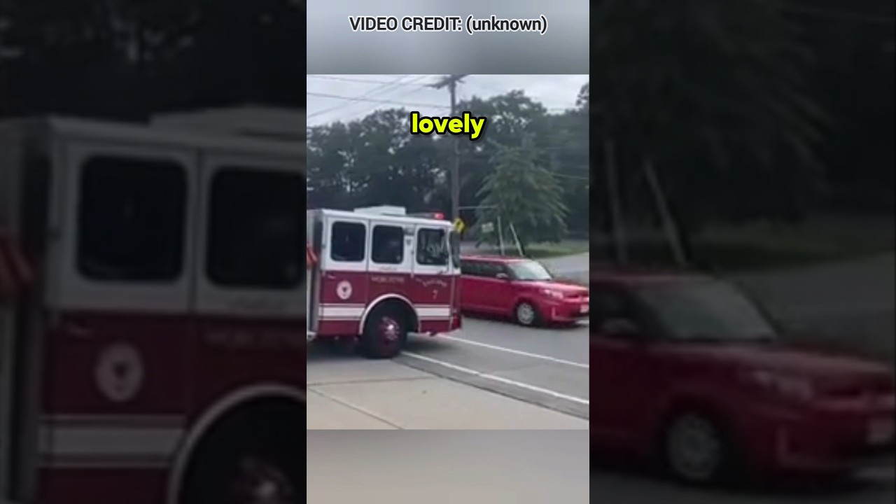 Driver Cuts Off Fire Truck & Gets Instant Karma