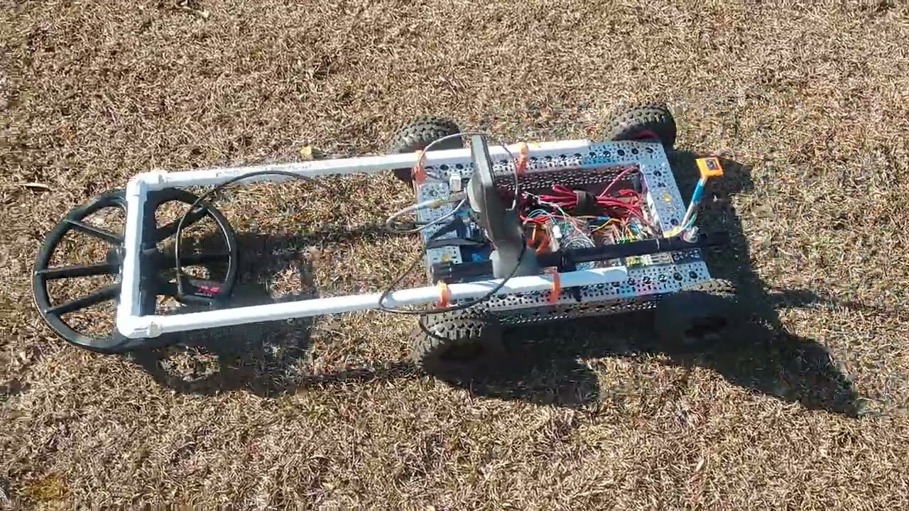 Autonomous Metal Detecting Robot - GPS Guided - Bluetooth - Compass