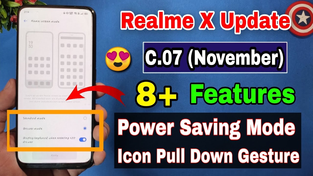 Realme X C.07 November new update features | Super Power Saving mode | Realme X new update