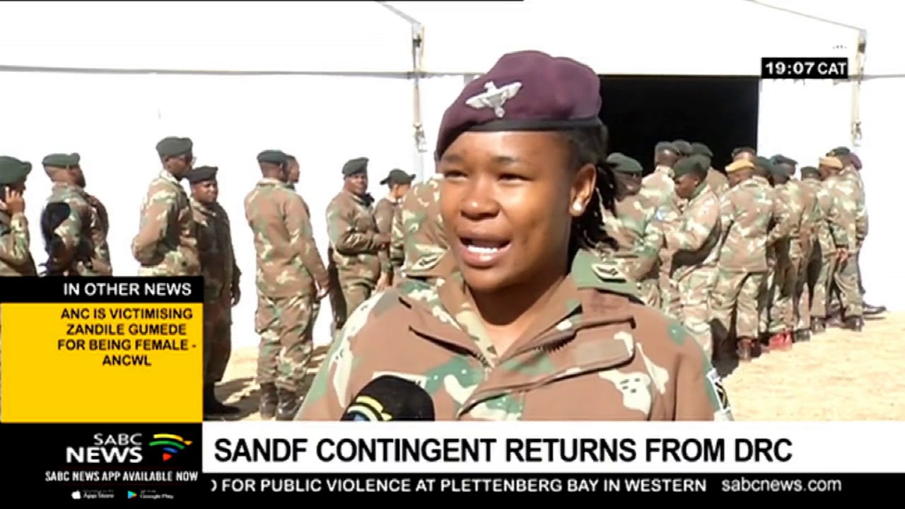 SANDF troops complete UN's peacekeeping mission in the DRC