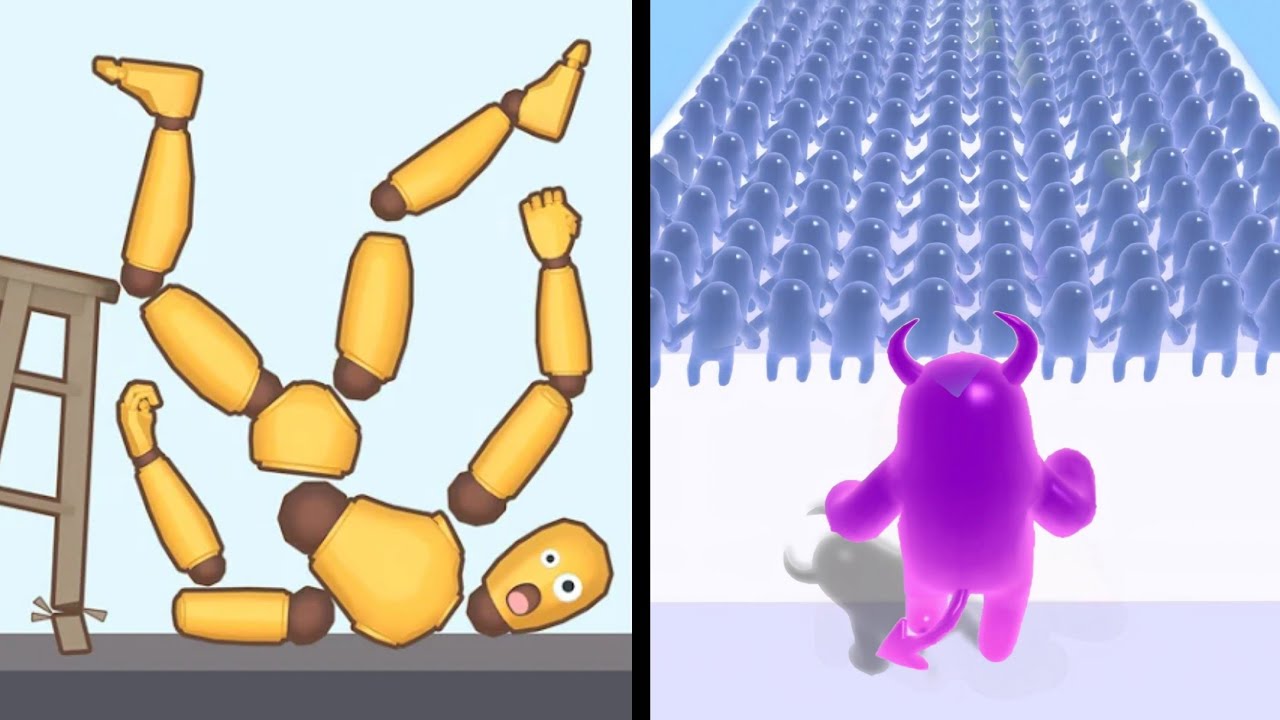 Kick & Break The Ragdoll Games Vs Join Blob Clash 👾🤖😈🧌 Max All Levels Android iOS Gameplay Ep 127