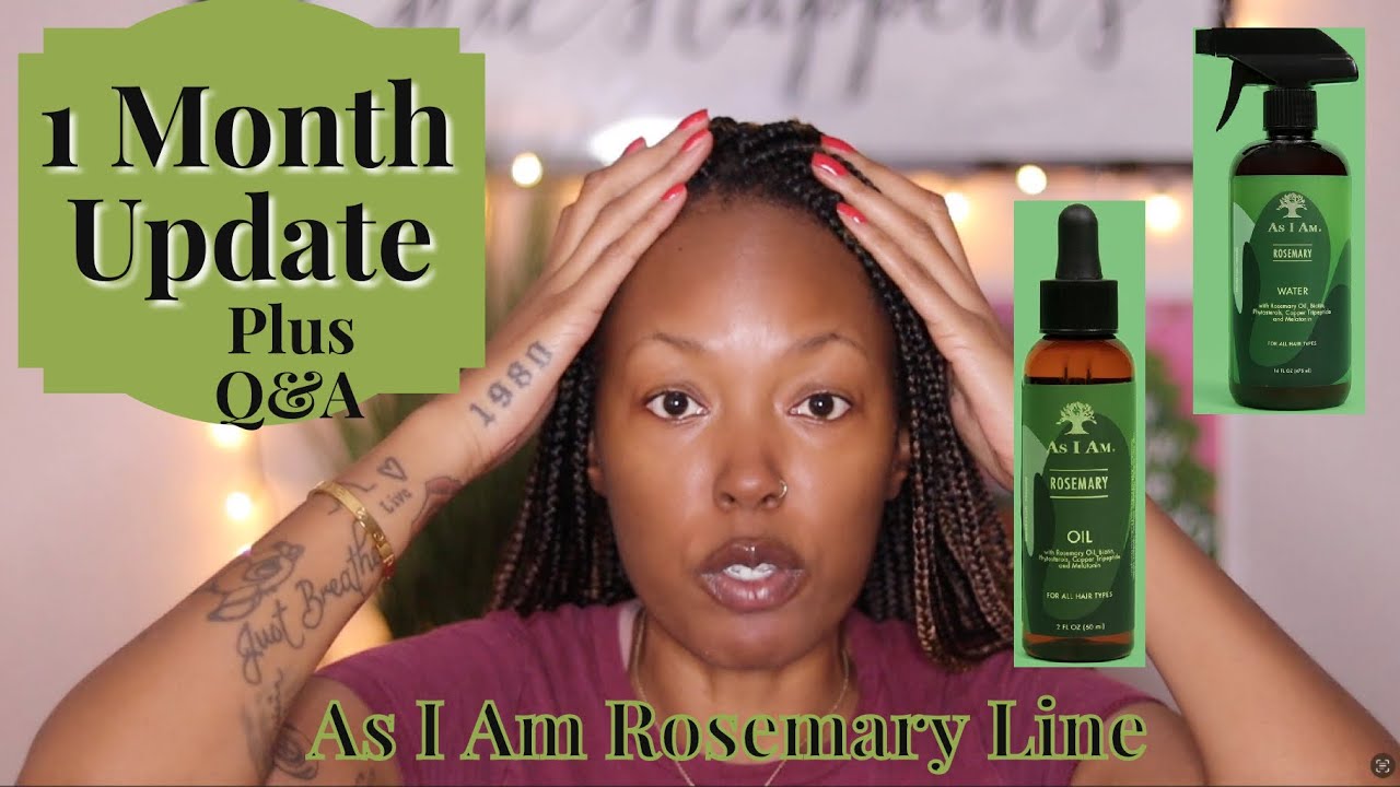 As I Am Rosemary Natural Hair Care Line 1 Month Update on 4C Hair