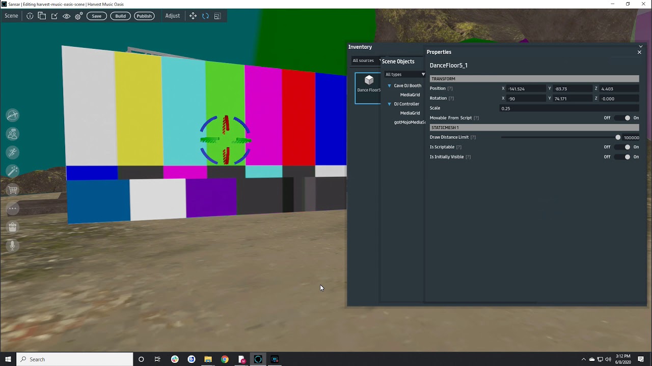 Streaming a You Tube Live Stream into Sansar