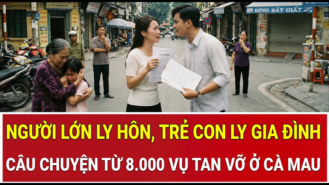 Người lớn ly hôn, trẻ con ly gia đình: Câu chuyện đau lòng từ 8.000 vụ tan vỡ ở Cà Mau