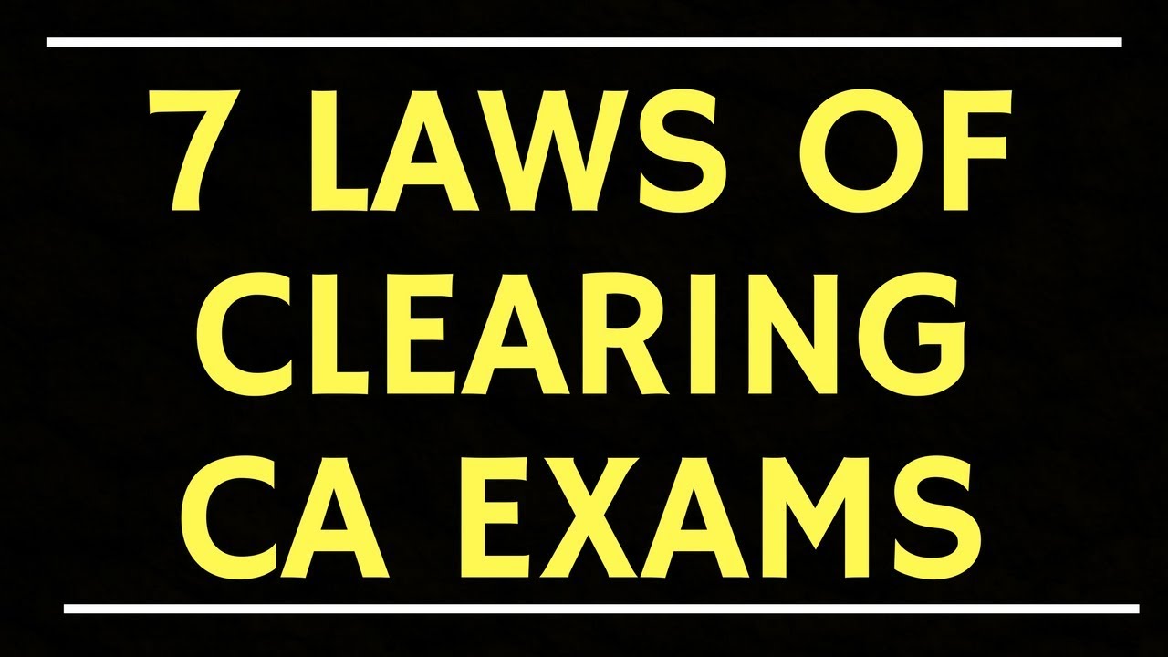 'The 7 Laws of Clearing CA Exams' Seminar by CA Nitin Soni