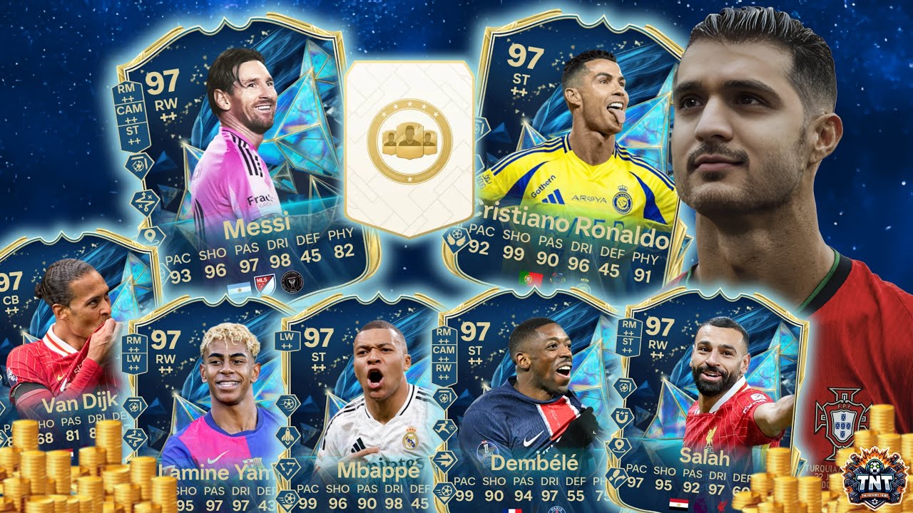 TNT Opens 4x 1 of 5 92+ Any TOTS Player Pick 🔥TOTS MESSI & Ronaldo ?!! 🧐🔥😤
