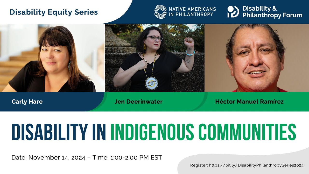Disability Equity Webinar Series: Disability in Indigenous Communities