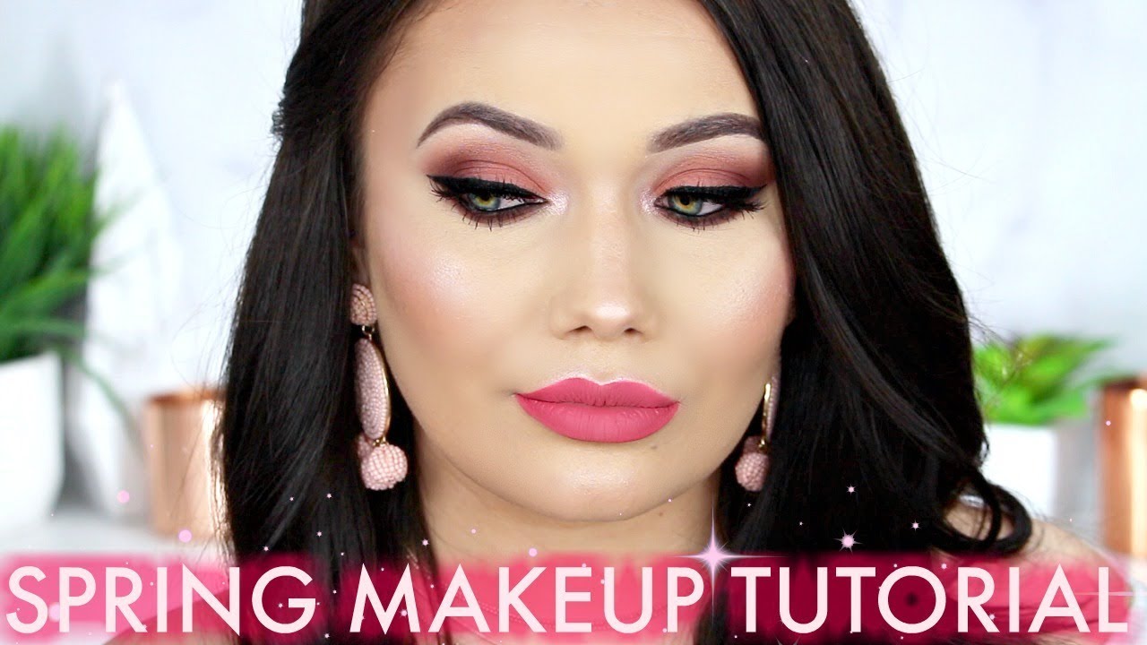 Soft Spring Smokey Eye + Winged Liner Makeup Tutorial