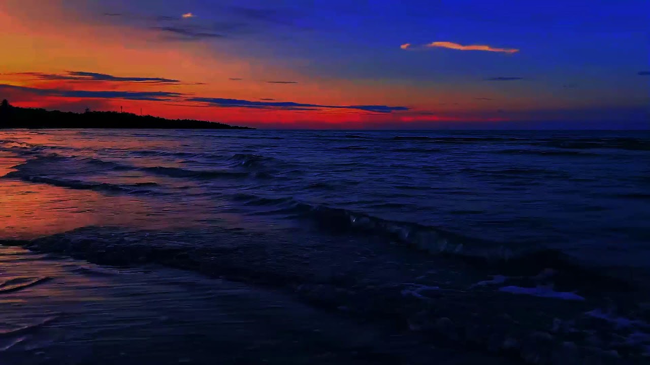 Peaceful Ocean Waves Background | Natural Ocean Ambience