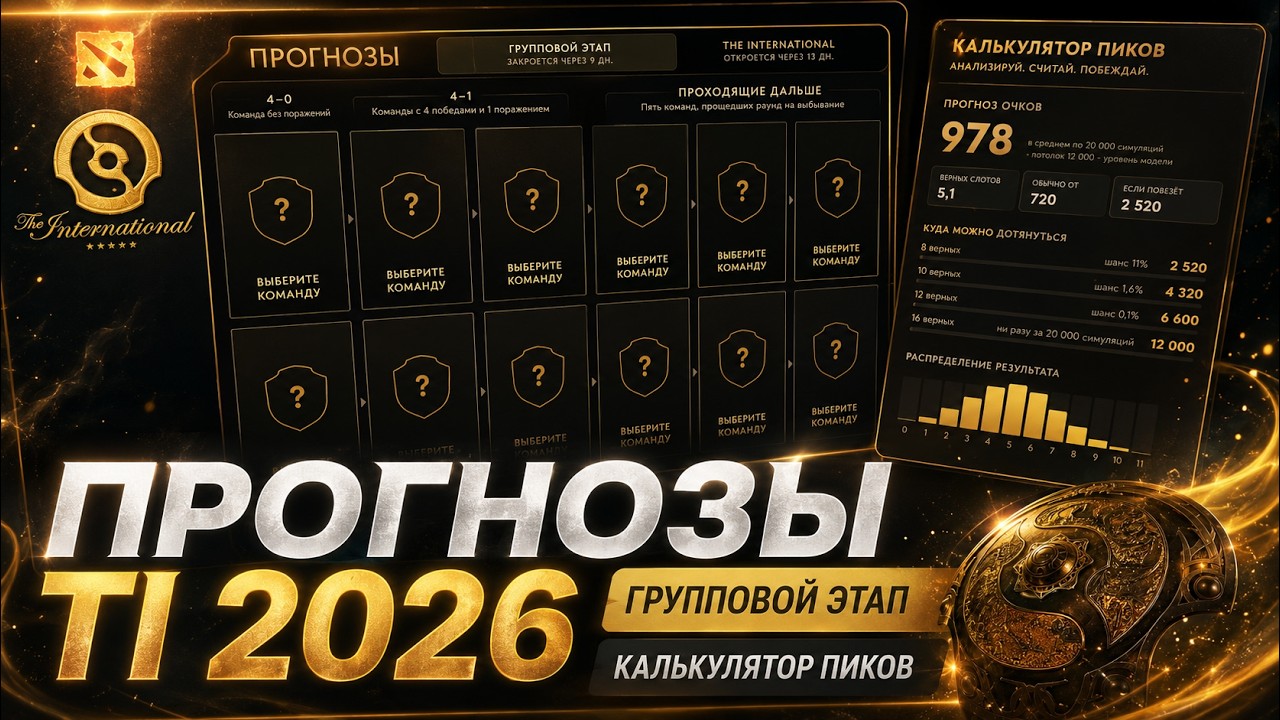 ПРОГНОЗЫ КОМПЕНДИУМА - ГРУППОВОЙ ЭТАП TI 2026