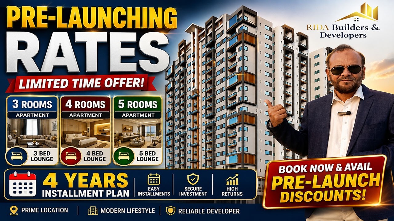 PRE LAUNCHING RATES | 3, 4 & 5 ROOMS APARTMENTS |4 YEARS EASY INSTALLMENT PLAN |BOOK NOW! 🚀🏢